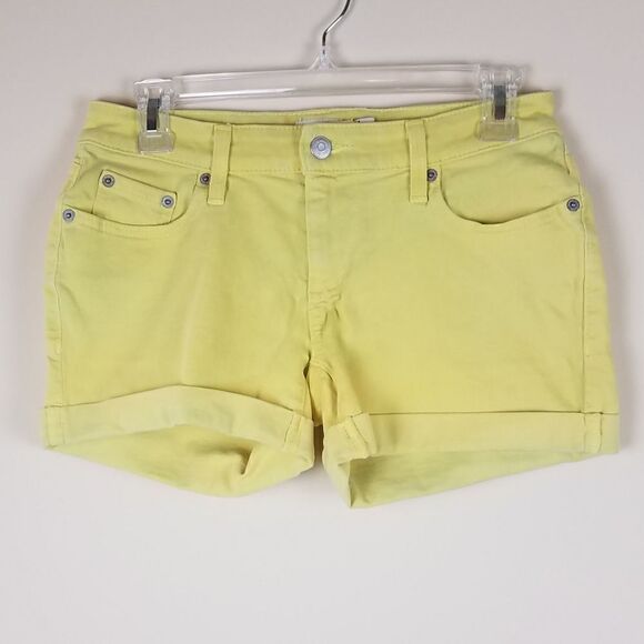 Vineyard Vines Yellow Denim Shorts 00 - Picture 2 of 8